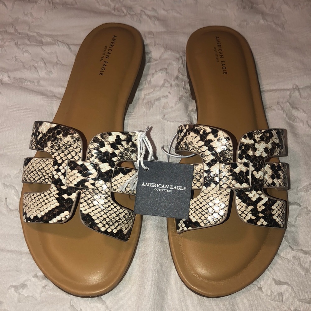 Snake skin sandals american eagle women’s size 7